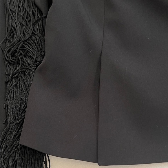 BCBG Black Women's Jacket with Fringe Detail - Picture 11 of 13